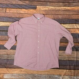 Brooks Brothers Relaxed Fit Check Long Sleeve Button Down Dress Shirt Mens
